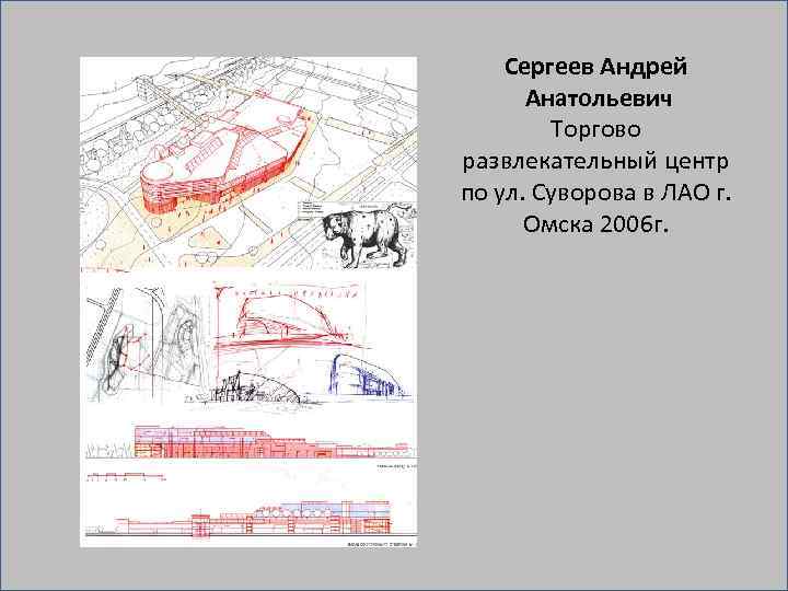 Сергеев Андрей Анатольевич Торгово развлекательный центр по ул. Суворова в ЛАО г. Омска 2006