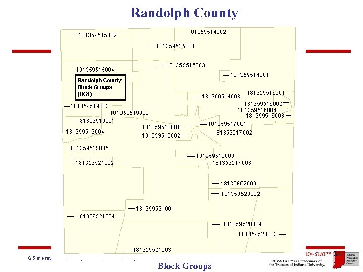 Randolph County GIS in Prevention, County Profiles, Series 2 (2005) 34 Block Groups 