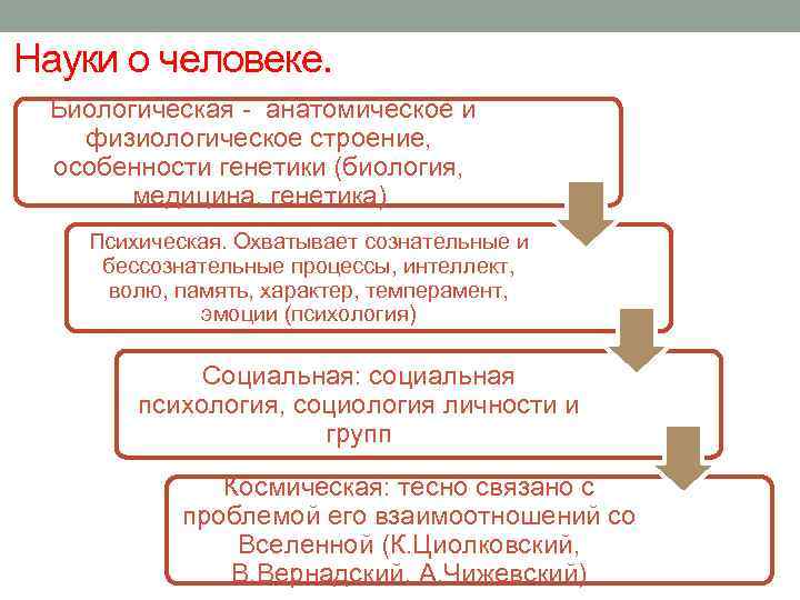 Науки о человеке. Биологическая - анатомическое и физиологическое строение, особенности генетики (биология, медицина, генетика)