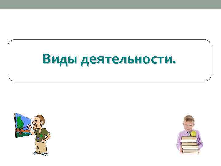 Виды деятельности. 