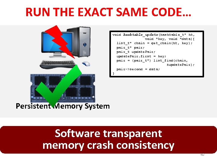 RUN THE EXACT SAME CODE… void hashtable_update(hashtable_t* ht, void *key, void *data){ list_t* chain