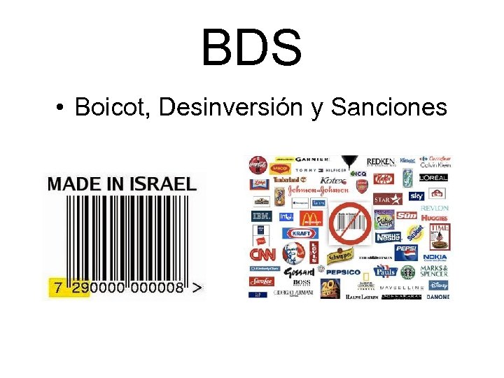 BDS • Boicot, Desinversión y Sanciones 