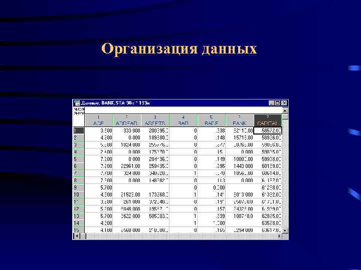 Организация данных 