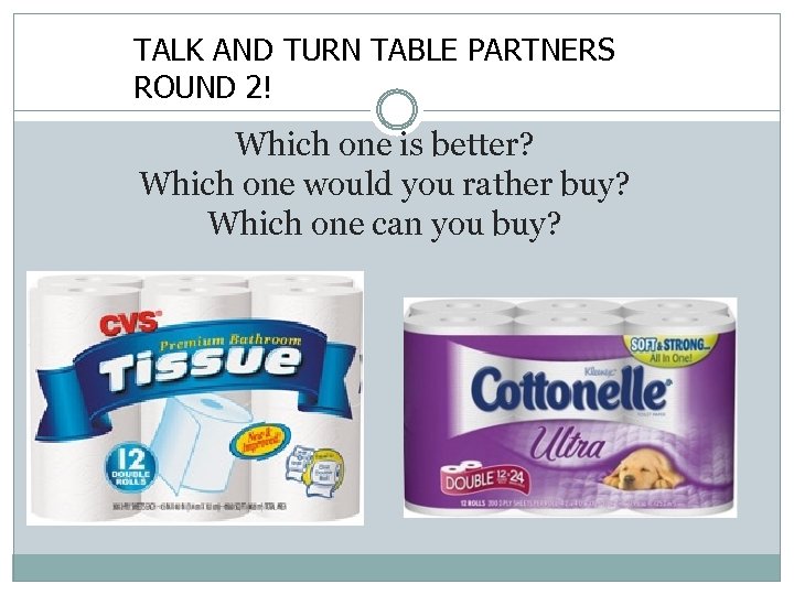 TALK AND TURN TABLE PARTNERS ROUND 2! Which one is better? Which one would