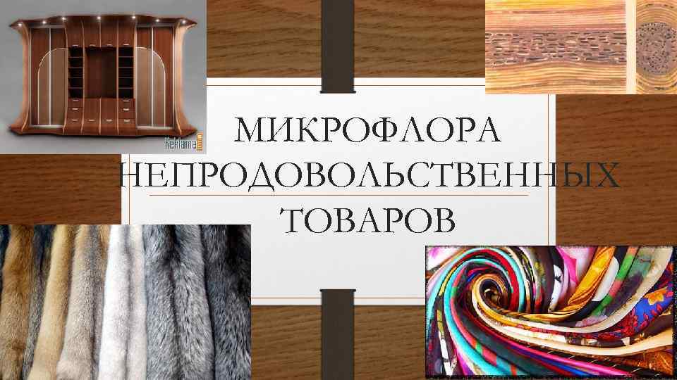 МИКРОФЛОРА НЕПРОДОВОЛЬСТВЕННЫХ ТОВАРОВ 