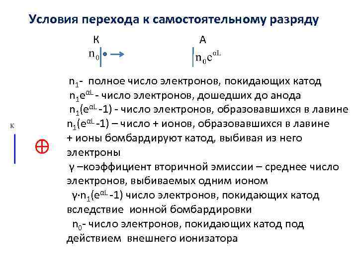 Число электронов n. Условие самостоятельного разряда. Полно число электронов. Критическое число электронов в лавине формула. Определить число электронов покидающих катод.