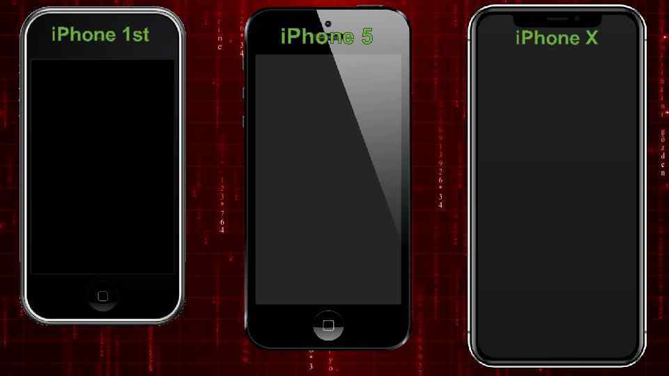 i. Phone 1 st i. Phone 5 i. Phone X 