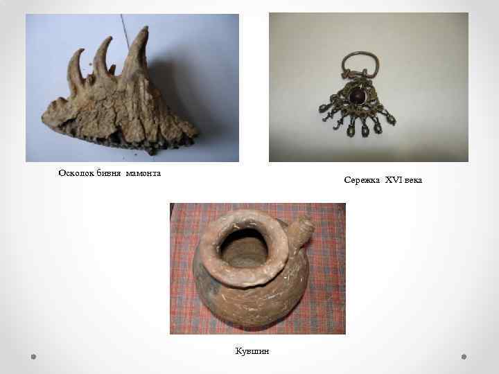  Осколок бивня мамонта Сережка XVI века Кувшин 