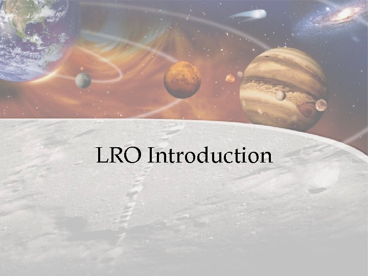 LRO Introduction 