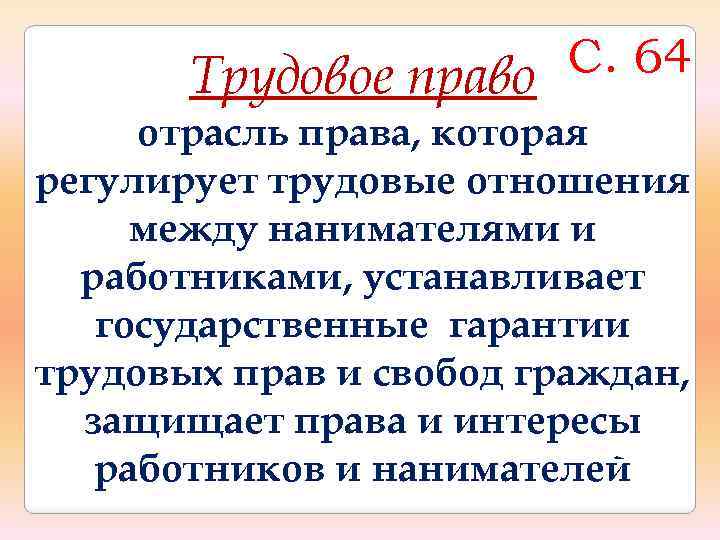 Основы трудового права презентация 11 класс