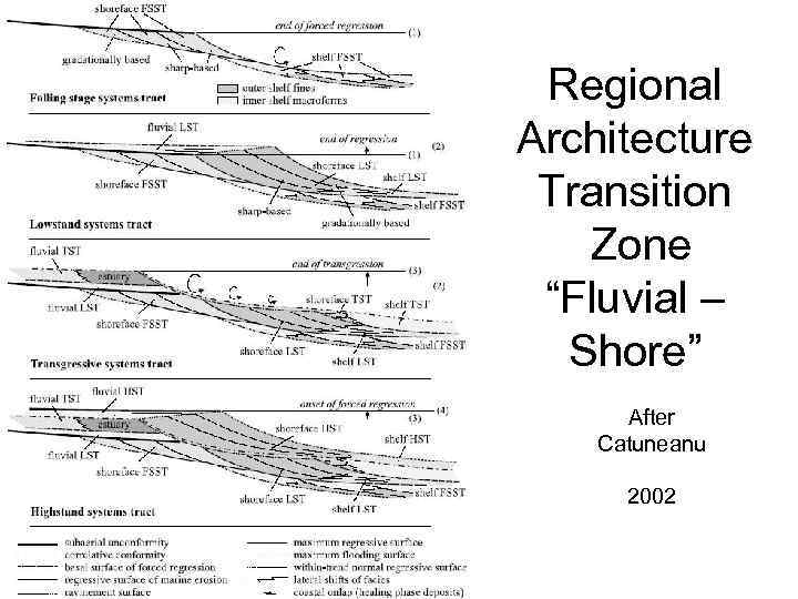 Regional Architecture Transition Zone “Fluvial – Shore” After Catuneanu 2002 