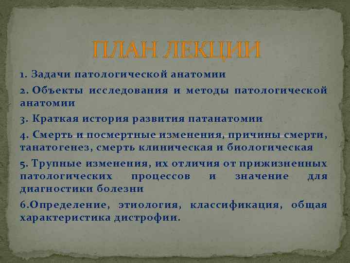 История развития патологической анатомии презентация