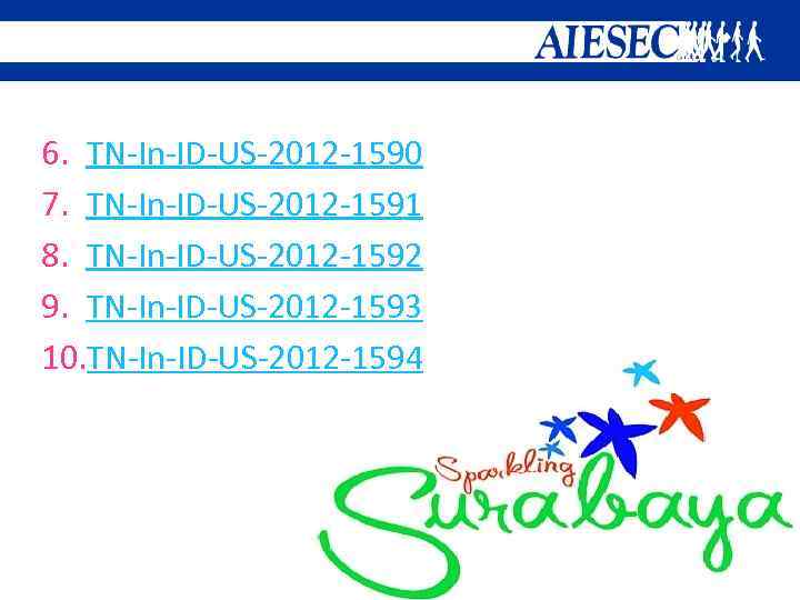 6. TN-In-ID-US-2012 -1590 7. TN-In-ID-US-2012 -1591 8. TN-In-ID-US-2012 -1592 9. TN-In-ID-US-2012 -1593 10. TN-In-ID-US-2012
