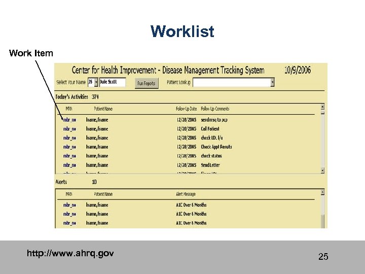 Worklist Work Item http: //www. ahrq. gov 25 