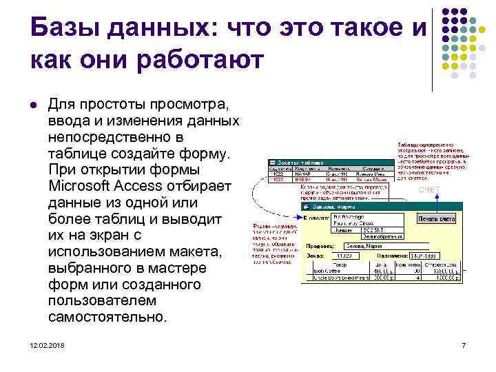 Базы данных: что это такое и как они работают l Для простоты просмотра, ввода