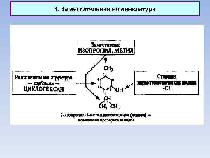 3. Заместительная номенклатура 