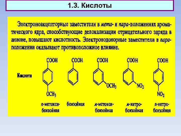 1. 3. Кислоты 