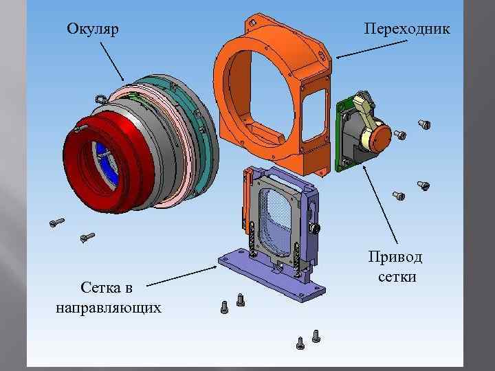 Окуляр Сетка в направляющих Переходник Привод сетки 