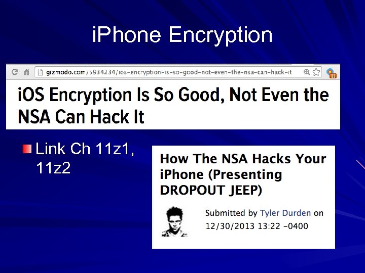 i. Phone Encryption Link Ch 11 z 1, 11 z 2 