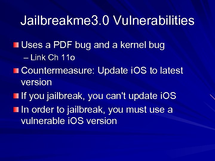 Jailbreakme 3. 0 Vulnerabilities Uses a PDF bug and a kernel bug – Link