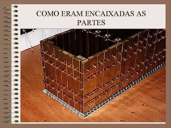 COMO ERAM ENCAIXADAS AS PARTES 