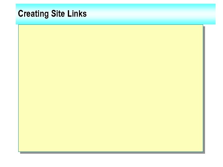 Creating Site Links 