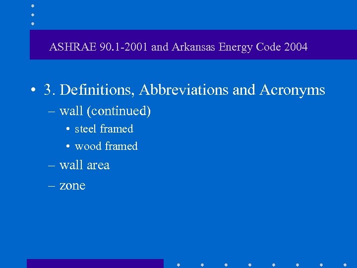 ASHRAE 90. 1 -2001 and Arkansas Energy Code 2004 • 3. Definitions, Abbreviations and