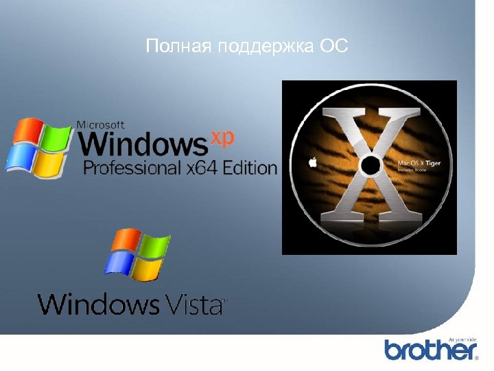 Полная поддержка ОС 
