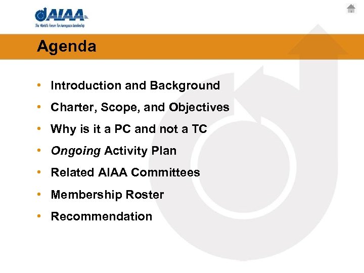 Agenda • Introduction and Background • Charter, Scope, and Objectives • Why is it