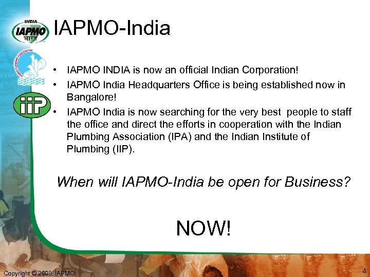 IAPMO-India • IAPMO INDIA is now an official Indian Corporation! • IAPMO India Headquarters