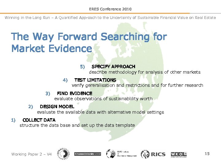 ERES Conference 2010 Winning in the Long Run – A Quantified Approach to the