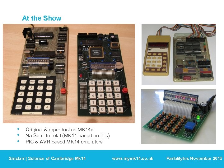 At the Show • • • Original & reproduction MK 14 s Nat. Semi