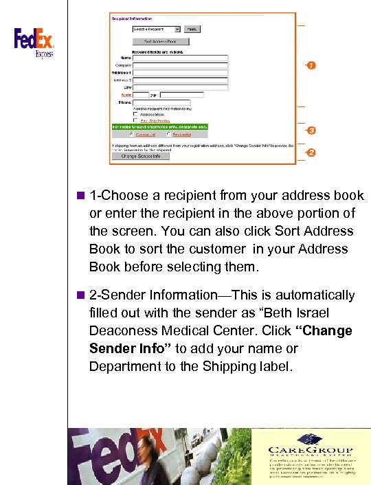 n 1 -Choose a recipient from your address book or enter the recipient in