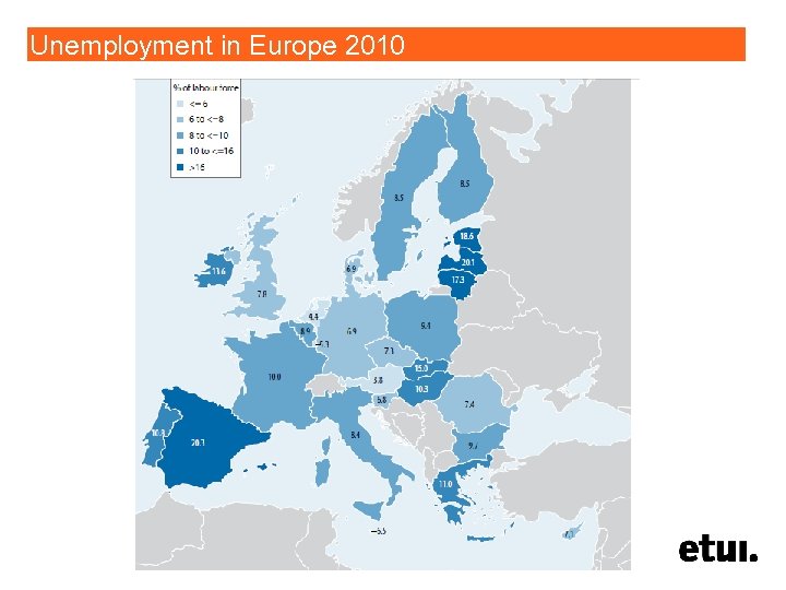 Unemployment in Europe 2010 