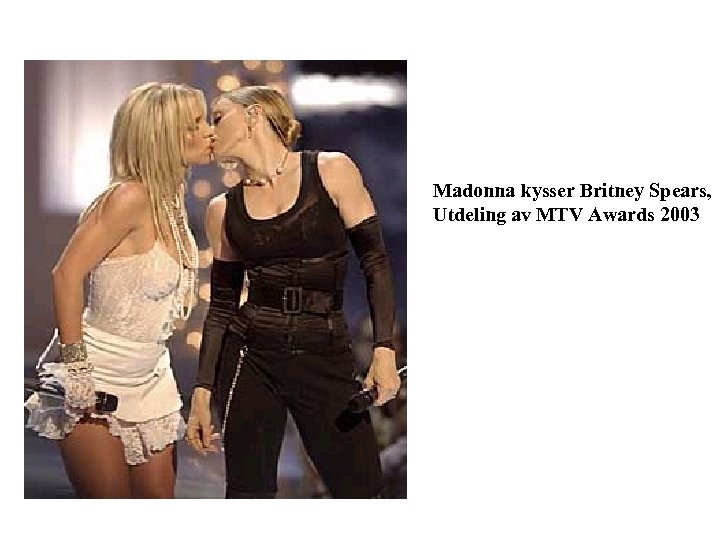 Madonna kysser Britney Spears, Utdeling av MTV Awards 2003 