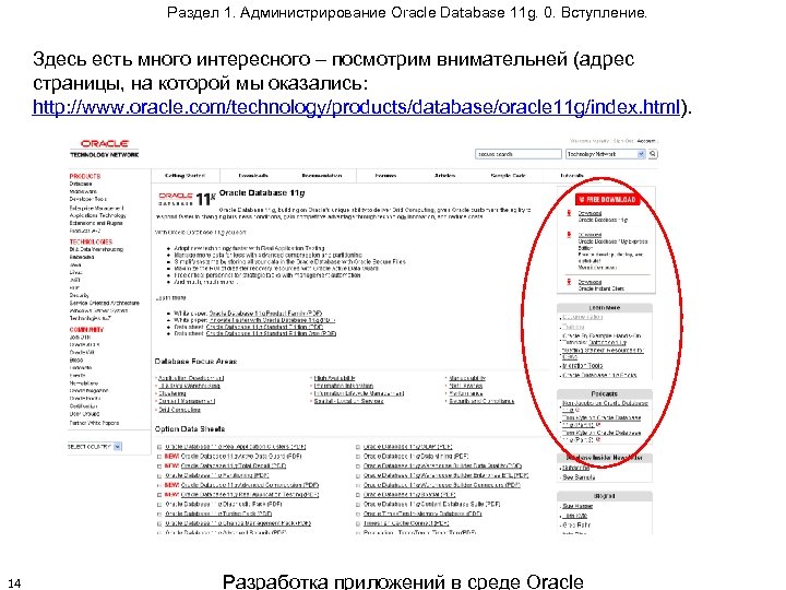 Раздел 1. Администрирование Oracle Database 11 g. 0. Вступление. Здесь есть много интересного –