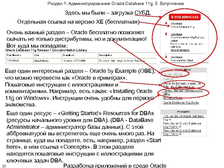 Раздел 1. Администрирование Oracle Database 11 g. 0. Вступление. Здесь мы были – загрузка