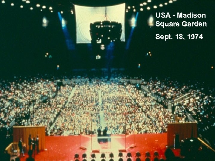 USA - Madison Square Garden Sept. 18, 1974 