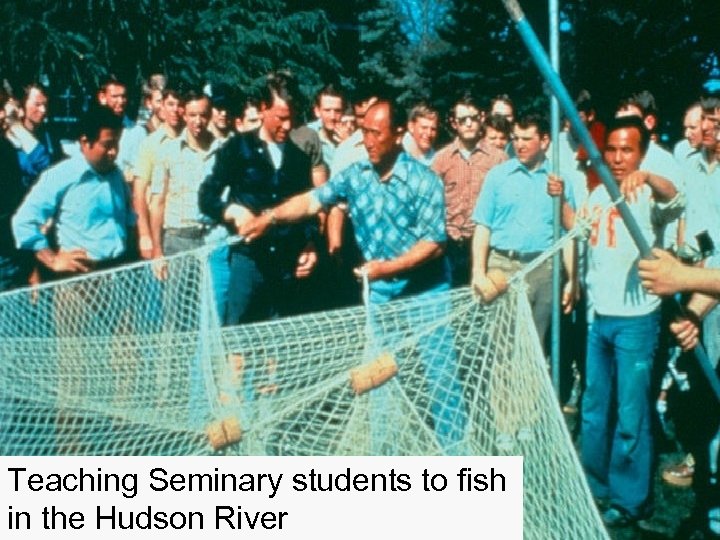 Teaching Seminary students to fish in the Hudson River 