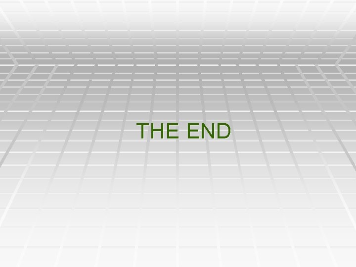THE END 