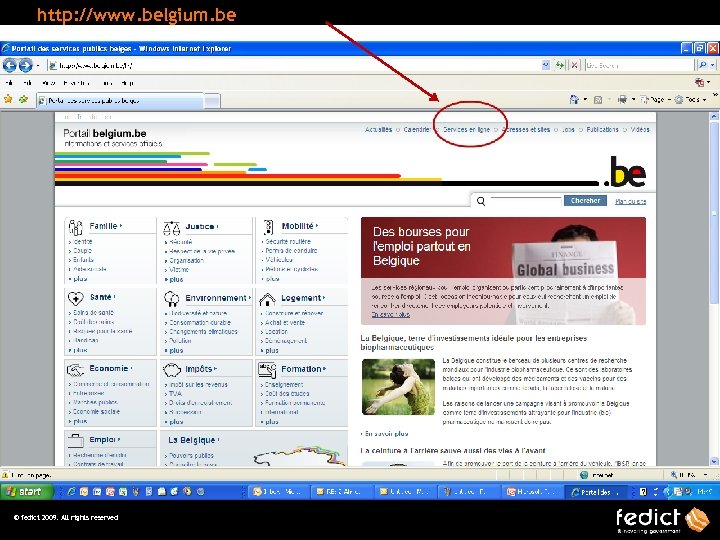 http: //www. belgium. be © fedict 2009. All rights reserved 