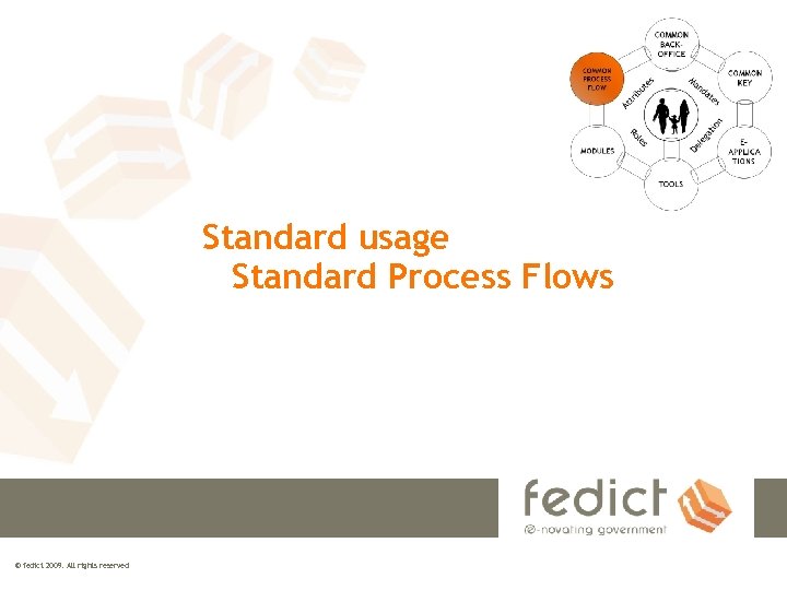 Standard usage Standard Process Flows © fedict 2009. All rights reserved 