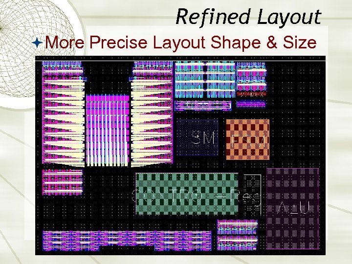 Refined Layout More Precise Layout Shape & Size 