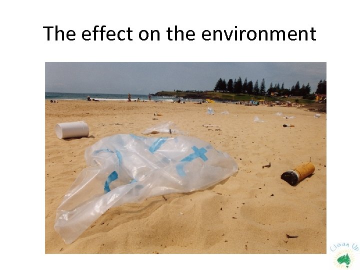 The effect on the environment 
