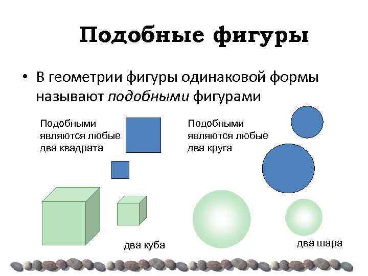 Какие фигуры подобны