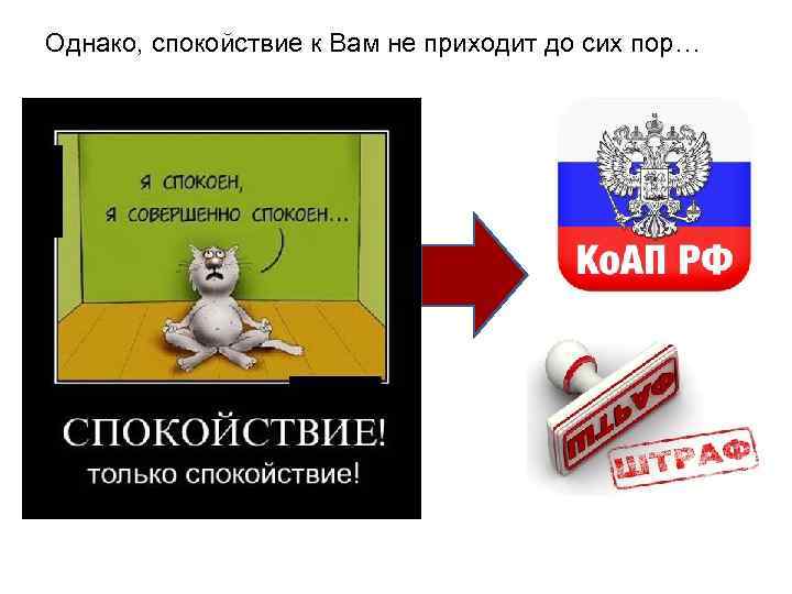 Однако, спокойствие к Вам не приходит до сих пор… 