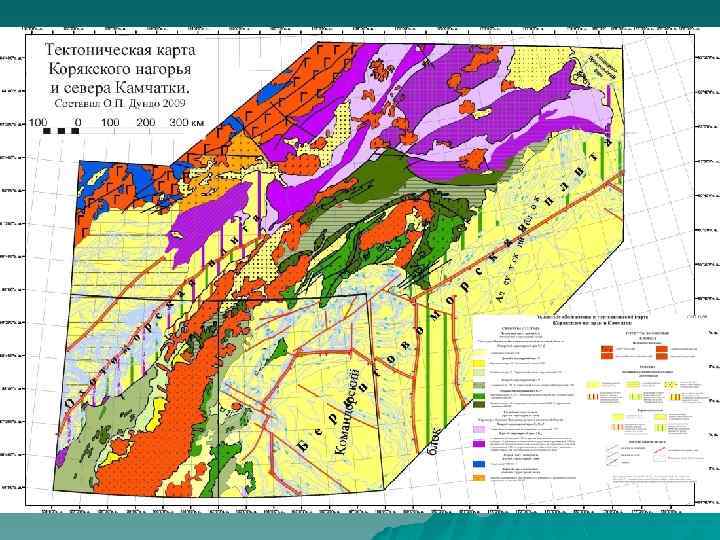 Тектоническая карта республики коми