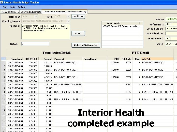 Interior Health completed example 3/17/2018 Free template from www. brainybetty. com 18 