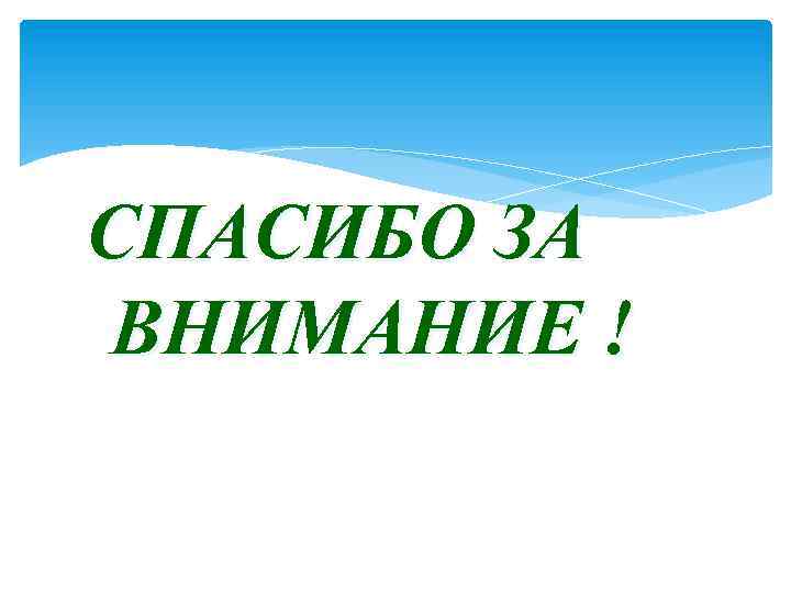 СПАСИБО ЗА ВНИМАНИЕ ! 