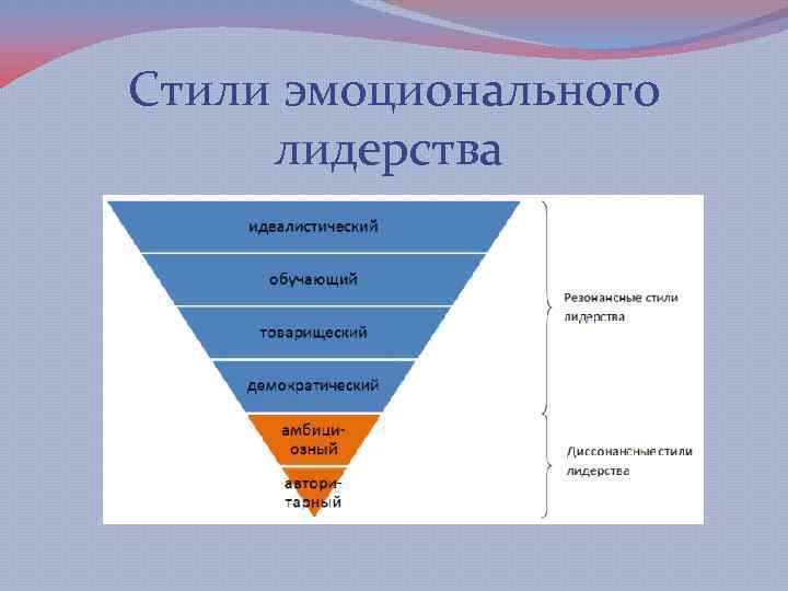 Стили эмоционального лидерства 